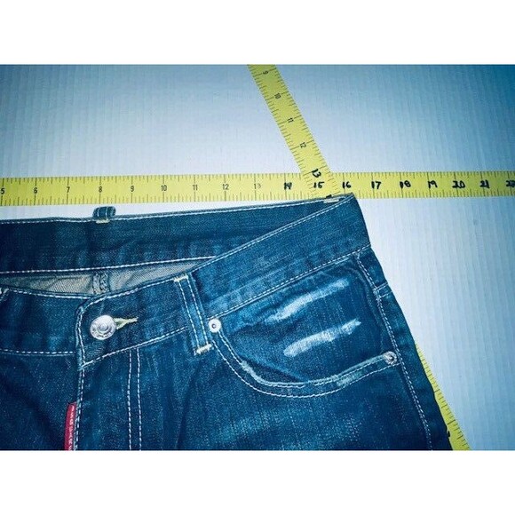 Dsquared2 Jeans Mens 50 Slim Fit Button Fly Distressed Paint Italy Fits 32x32 - Picture 6 of 16